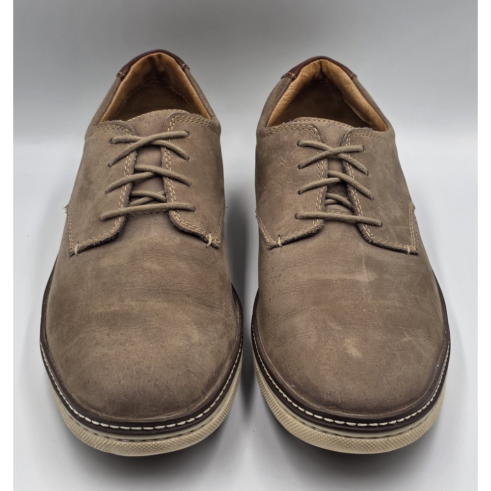 Johnston & Murphy Shoes Mens 12 M Oxford Dress Casual 25-8358 Brown Sheep Skin - Picture 3 of 12